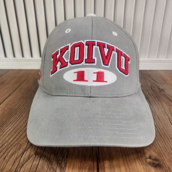 PUMA Montreal Canadiens Saku Koivu #11 Strapback Hat Cap Gray Canvas Ice Hockey - Picture 2 of 11